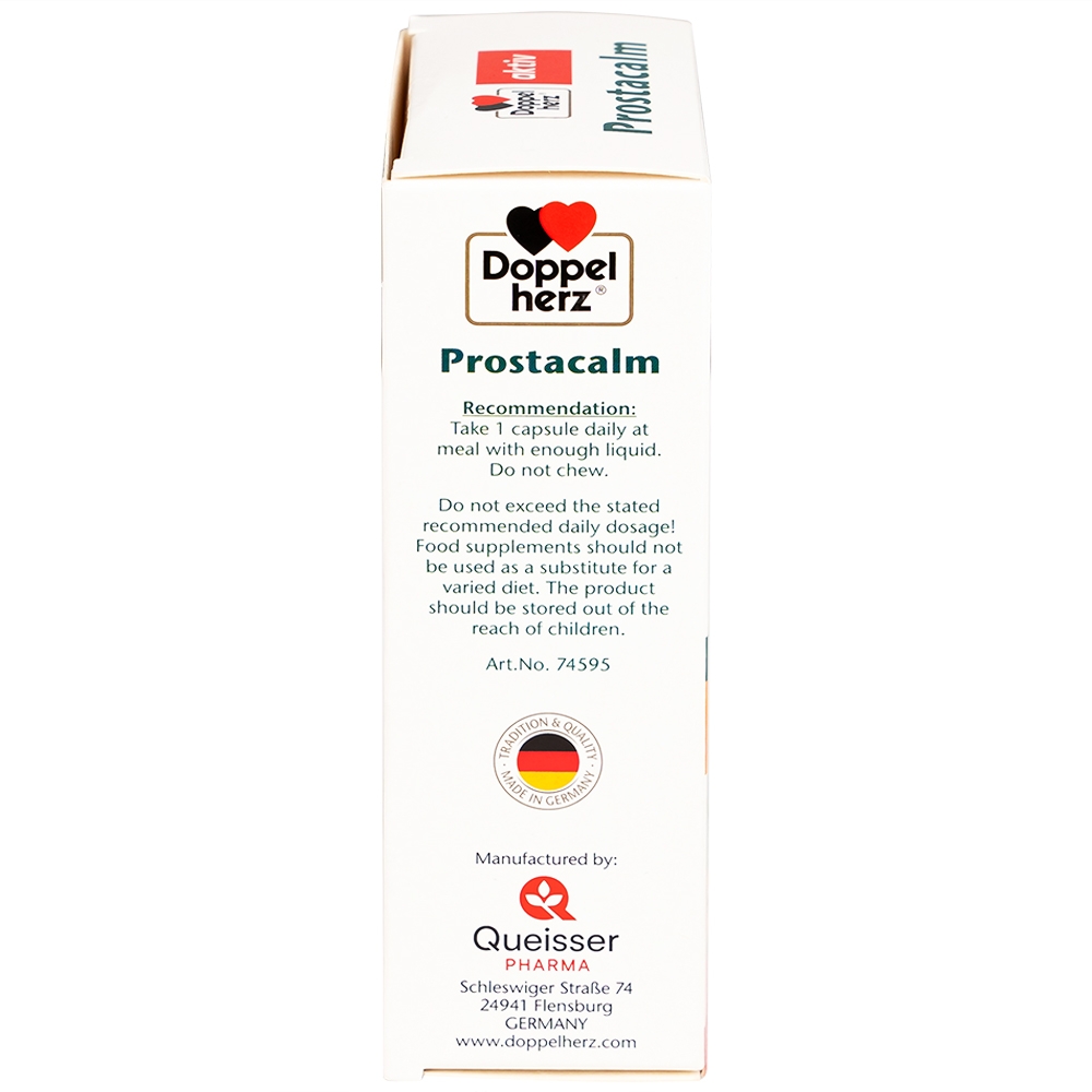 Hình ảnh Viên uống Prostacalm Doppelherz Aktiv ngăn ngừa và hạn chế phát triển của u xơ (30 viên)