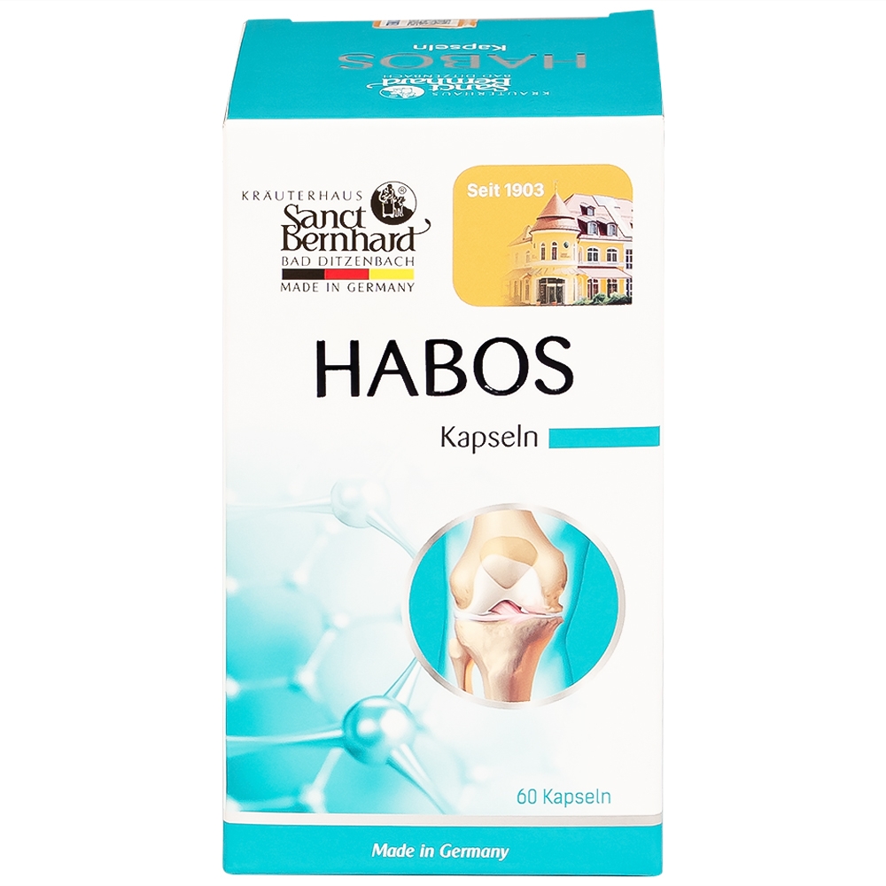 Hình ảnh Viên uống Habos Kapseln Sanct Bernhard tăng tiết dịch nhờn cho khớp, hỗ trợ tái tạo mô sụn khớp (60 viên)