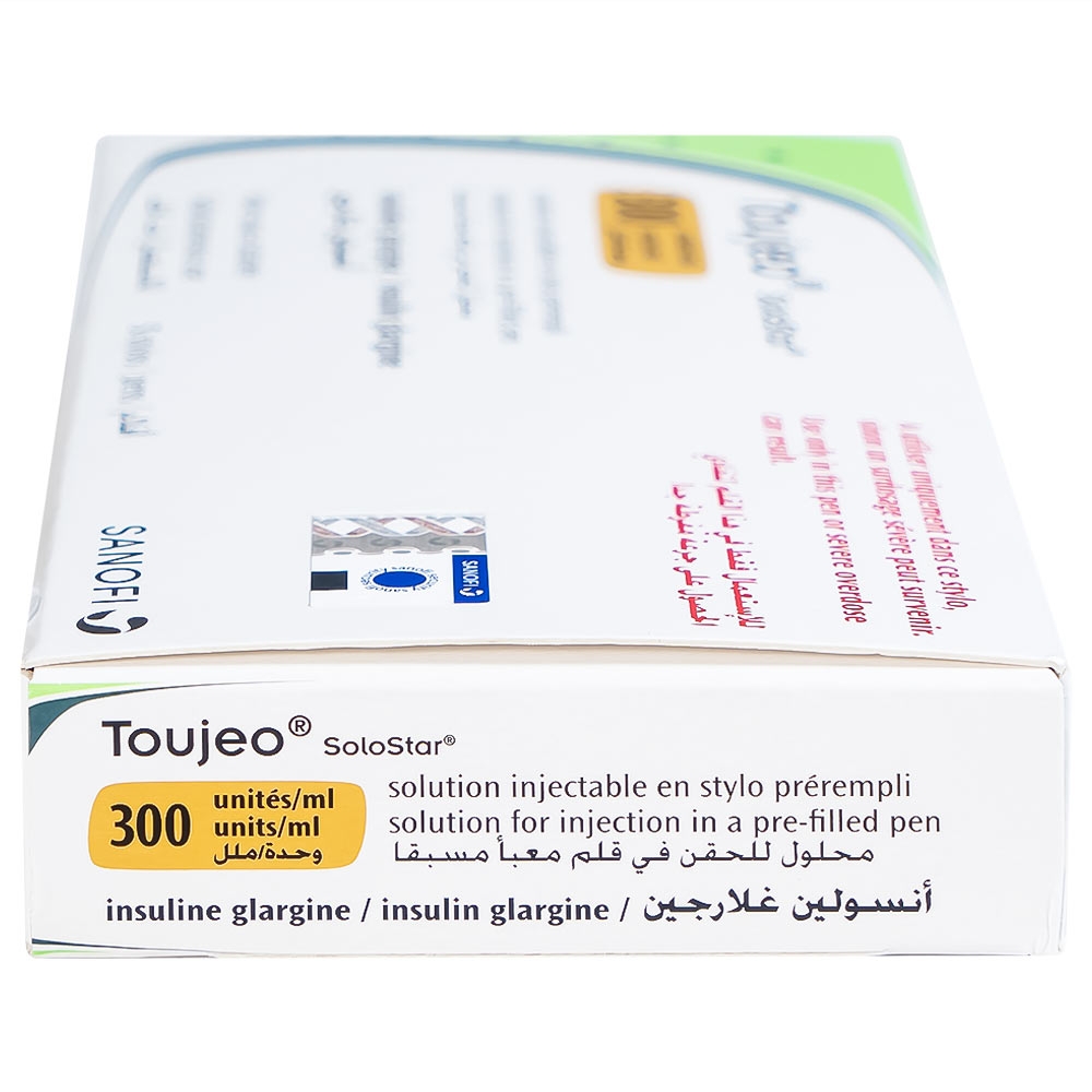 Hình ảnh Thuốc tiêm Toujeo Solostar 300U/ml Sanofi điều trị đái tháo đường (5 cây)