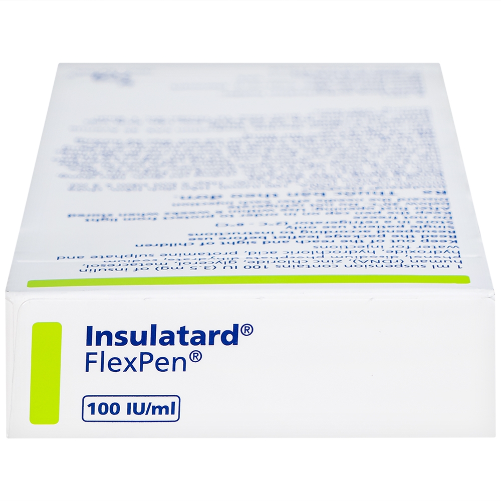 Hình ảnh Bút tiêm Insulatard FlexPen 100IU/ml Novo Nordisk điều trị bệnh đái tháo đường (5 cây)