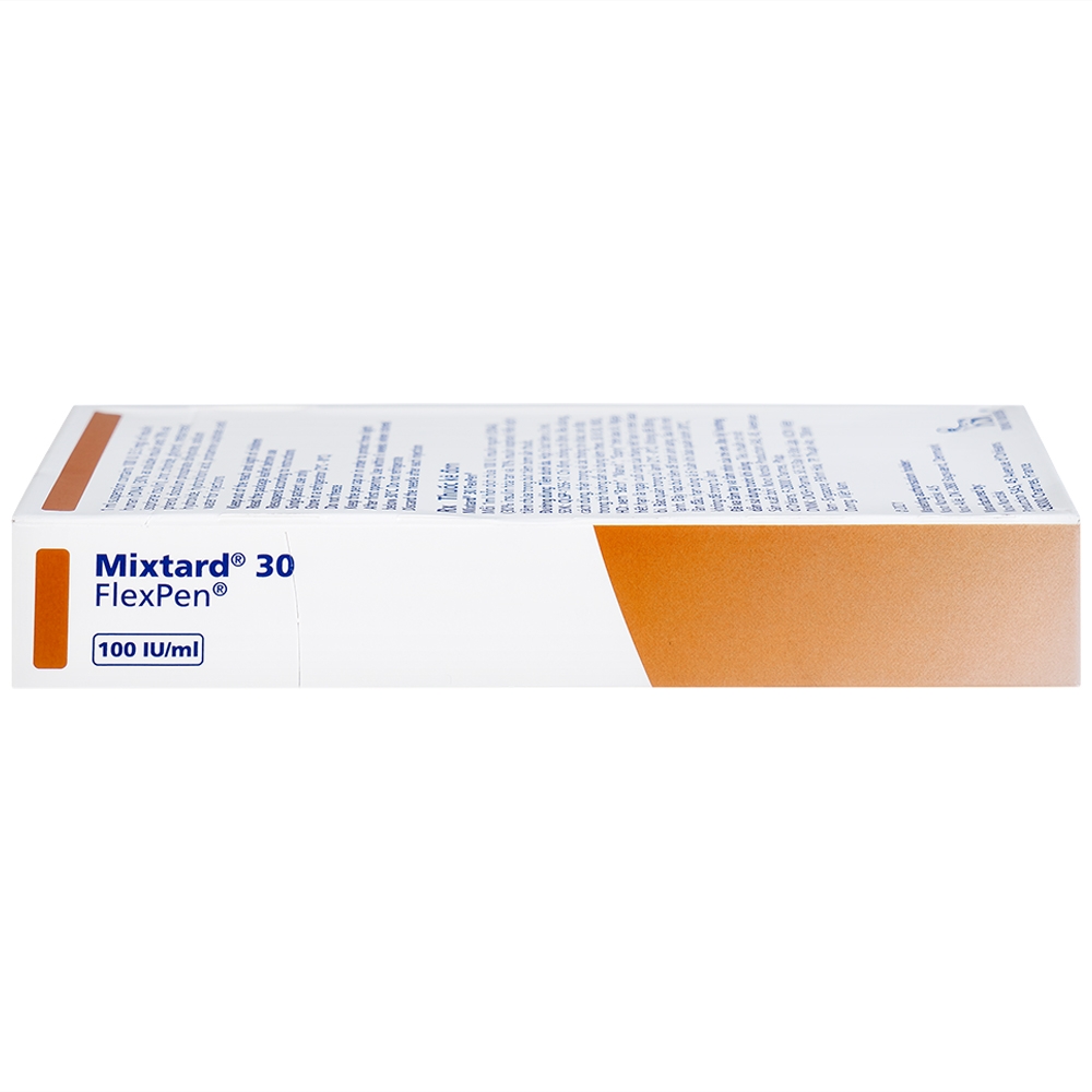 Hình ảnh Bút tiêm Mixtard 30 Flexpen 100 IU/ml Novo Nordisk điều trị bệnh đái tháo đường (5 cây x 3ml)
