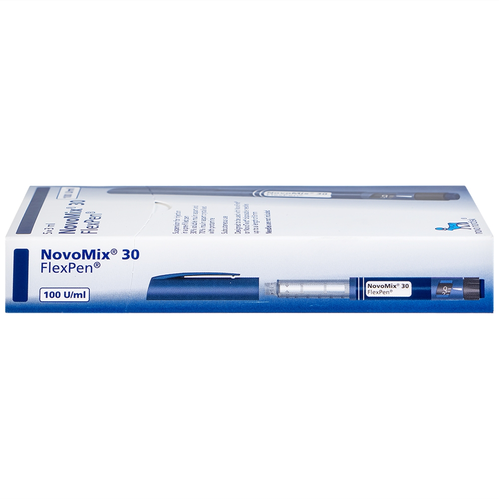 Hình ảnh Bút tiêm NovoMix 30 FlexPen Novo Nordisk điều trị đái tháo đường (5 cây x 3ml)