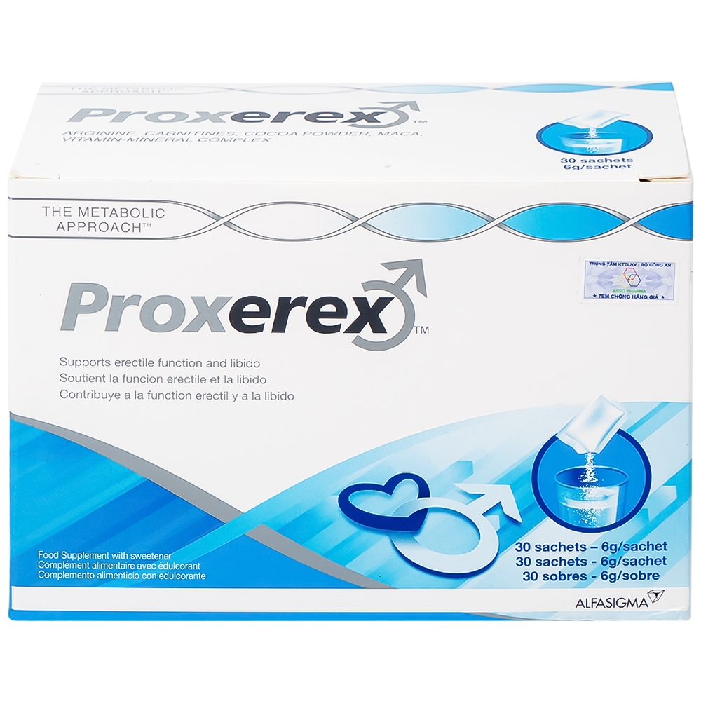 Hình ảnh Bột Proxerex Sigma-tau HealthScience tăng cường sinh lực nam giới (30 gói x 6g)