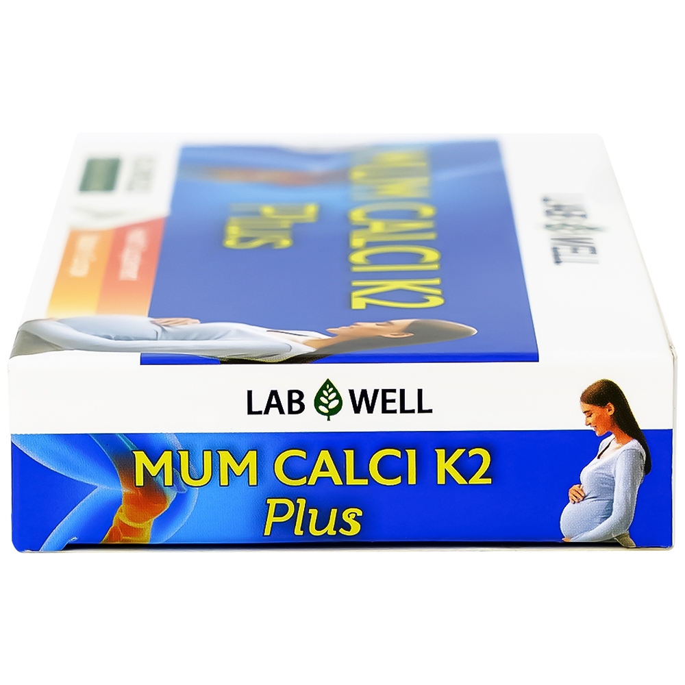 Hình ảnh Viên uống Mum Calci K2 Plus Lab Well bổ sung canxi cho phụ nữ mang thai và cho con bú (2 vỉ x 18 viên)