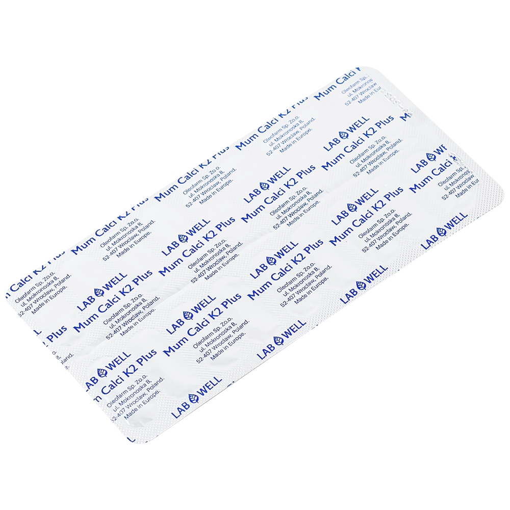 Hình ảnh Viên uống Mum Calci K2 Plus Lab Well bổ sung canxi cho phụ nữ mang thai và cho con bú (2 vỉ x 18 viên)