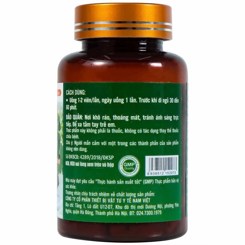 Hình ảnh Viên uống Định Tâm An Giấc HVQY hỗ trợ an thần, ngủ ngon giấc (30 viên)