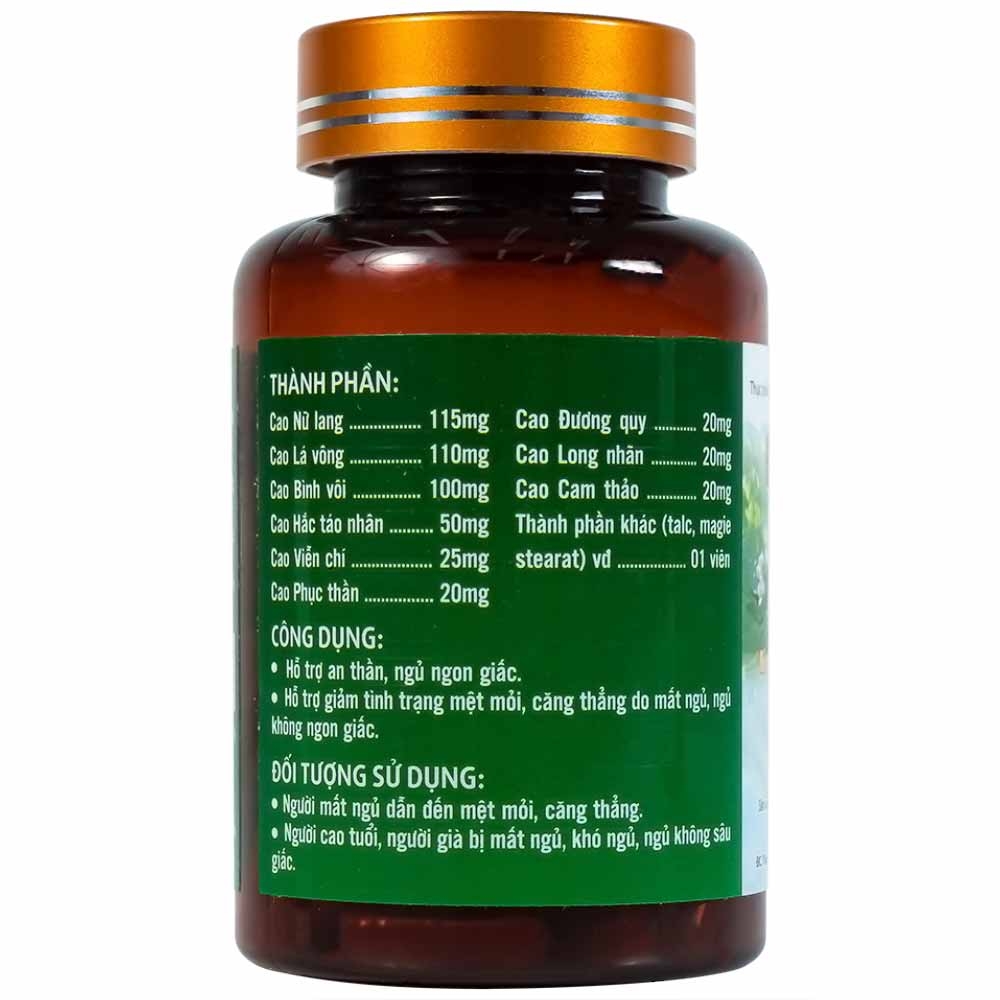 Hình ảnh Viên uống Định Tâm An Giấc HVQY hỗ trợ an thần, ngủ ngon giấc (30 viên)