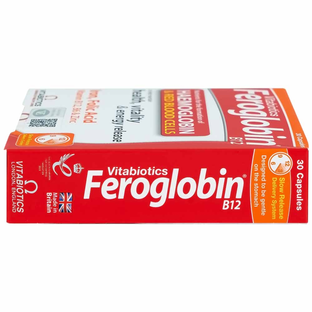 Hình ảnh Viên uống Feroglobin B12 Vitabiotics hỗ trợ tăng khả năng tạo máu, tăng cường sức khỏe (30 viên)