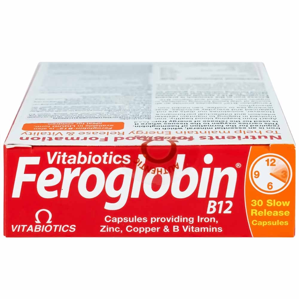 Hình ảnh Viên uống Feroglobin B12 Vitabiotics hỗ trợ tăng khả năng tạo máu, tăng cường sức khỏe (30 viên)
