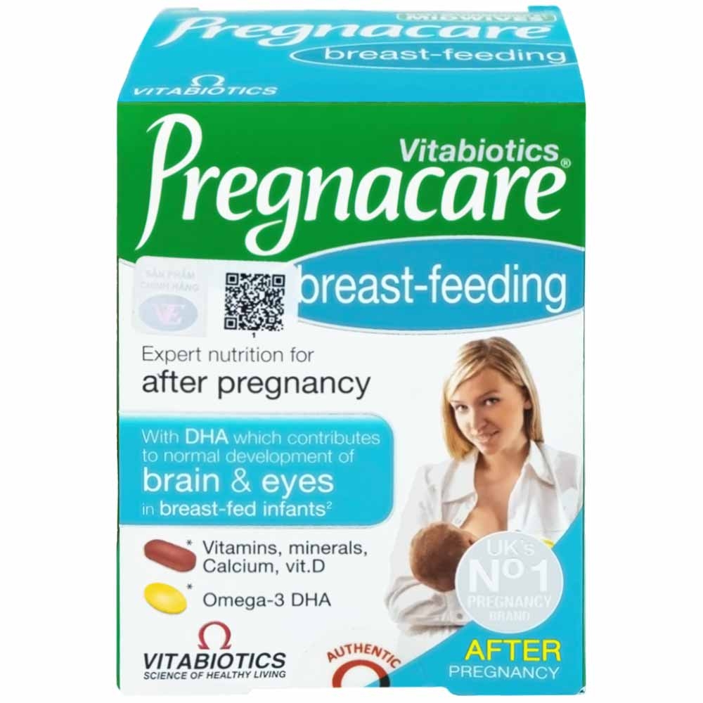 Hình ảnh Viên uống Pregnacare Breast Feeding Vitabiotics bổ sung vitamin và khoáng chất cho phụ nữ cho con bú (6 vỉ x 14 viên)