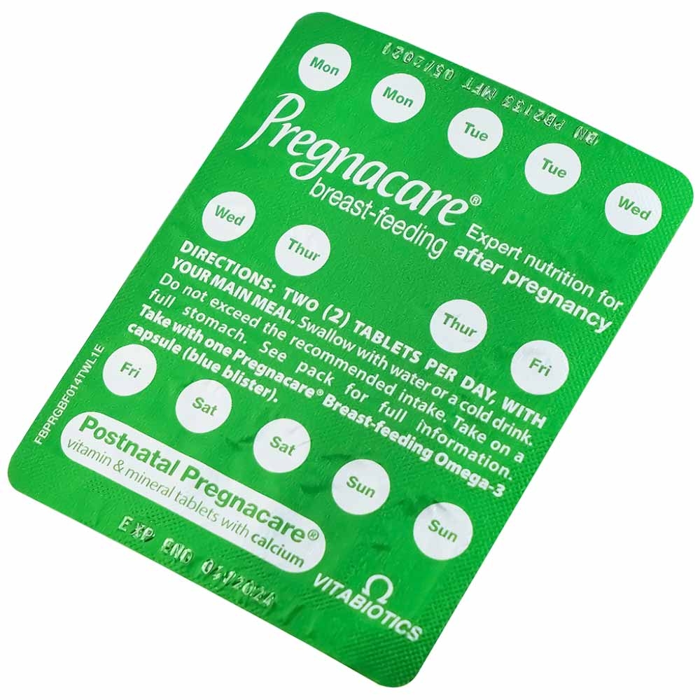 Hình ảnh Viên uống Pregnacare Breast Feeding Vitabiotics bổ sung vitamin và khoáng chất cho phụ nữ cho con bú (6 vỉ x 14 viên)