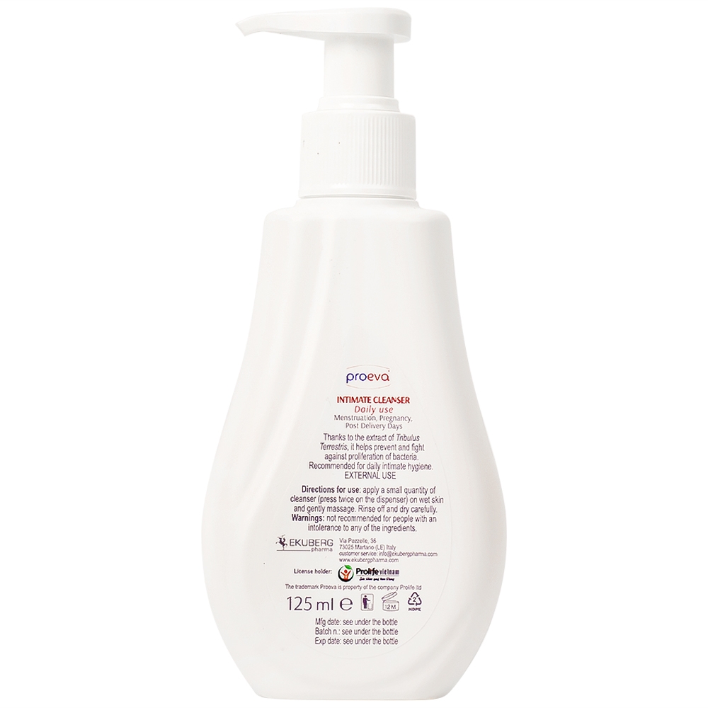 Hình ảnh Dung dịch vệ sinh Proeva Intimate Clearser làm dịu và bảo vệ hiệu quả vùng kín (125ml)