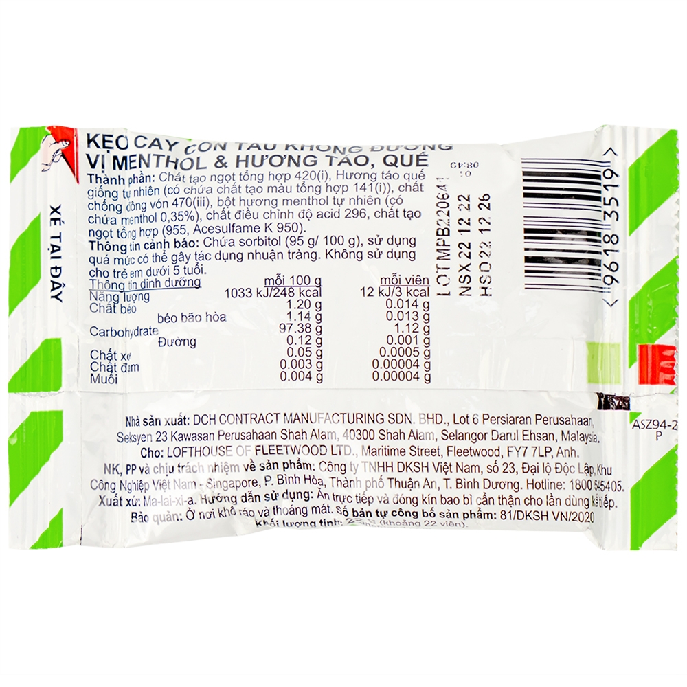 Hình ảnh Kẹo Con Tàu Không Đường Fisherman's Friend 25G Vị Táo, Quế Và Menthol