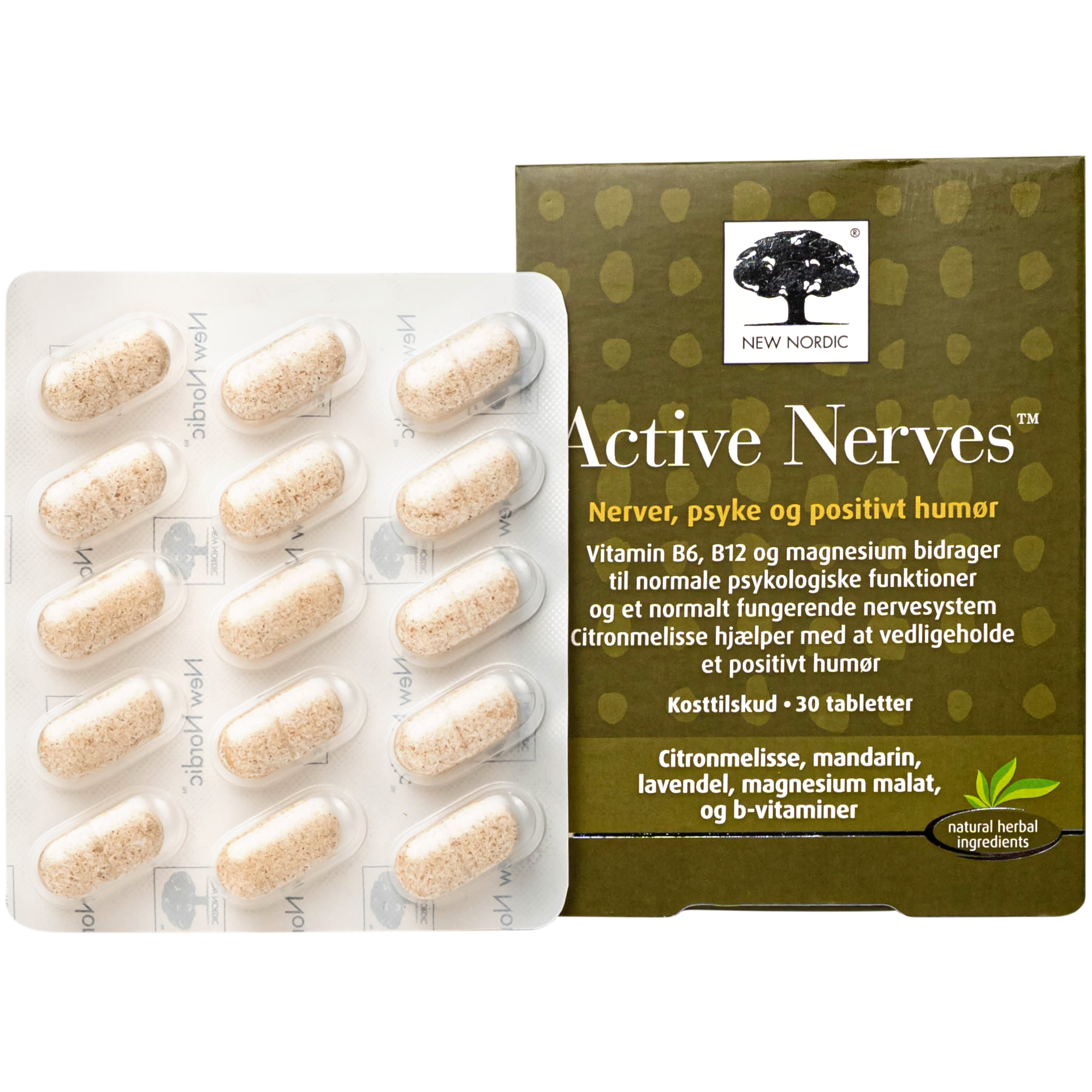 Hình ảnh Viên uống hỗ trợ giảm mệt mỏi New Nordic Active Nerves New Nordic (30 viên)