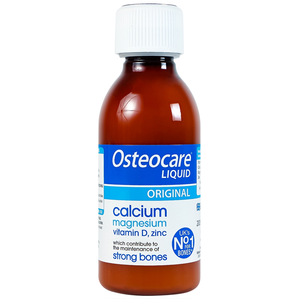 Hình ảnh Dung dịch Osteocare Liquid Vitabiotics bổ sung canxi, magiê, vitamin D, kẽm giúp xương chắc khỏe (200ml)