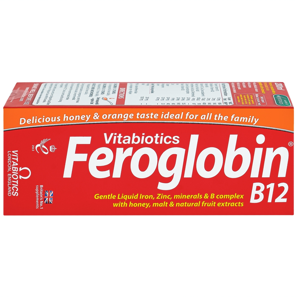 Hình ảnh Dung dịch Feroglobin B12 Vitabiotics hỗ trợ tăng khả năng tạo máu, tăng cường sức khỏe (200ml)