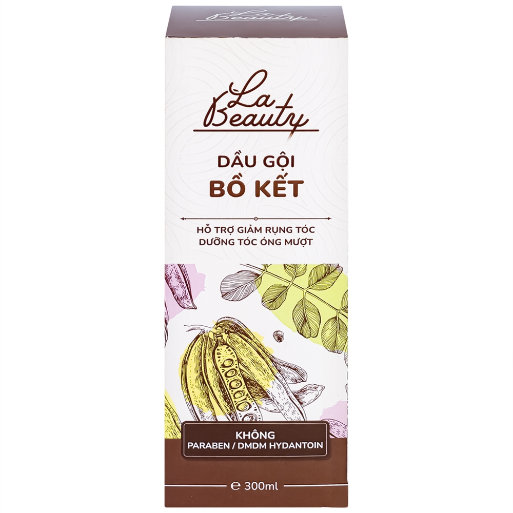 Hình ảnh Dầu gội bồ kết La Beauty hỗ trợ giảm rụng tóc, dưỡng tóc óng mượt (300ml)