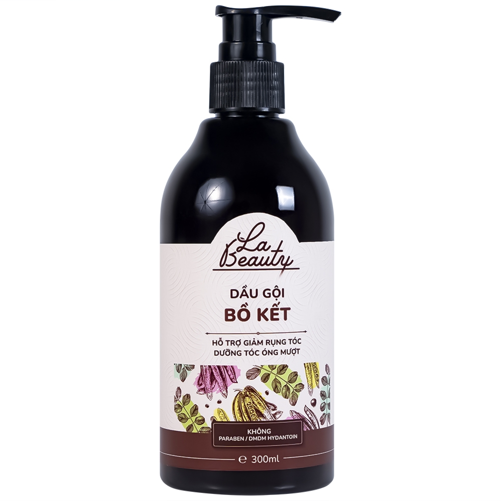 Hình ảnh Dầu gội bồ kết La Beauty hỗ trợ giảm rụng tóc, dưỡng tóc óng mượt (300ml)