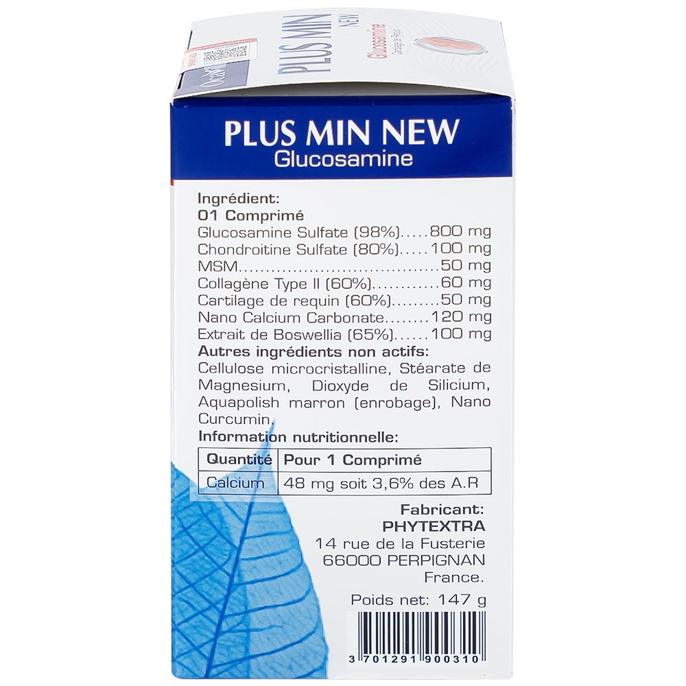 Hình ảnh Viên uống Plus Min New Phytextra hỗ trợ xương khớp khỏe mạnh, giảm đau do viêm khớp (100 viên)