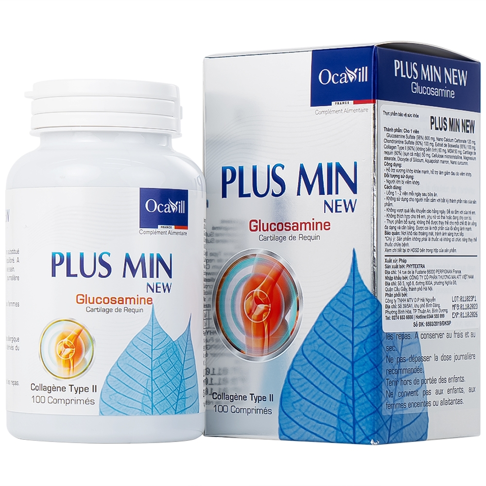 Hình ảnh Viên uống Plus Min New Phytextra hỗ trợ xương khớp khỏe mạnh, giảm đau do viêm khớp (100 viên)