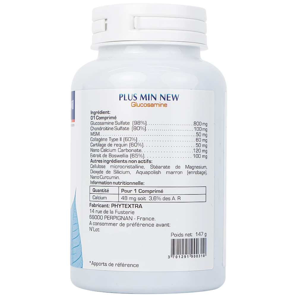 Hình ảnh Viên uống Plus Min New Phytextra hỗ trợ xương khớp khỏe mạnh, giảm đau do viêm khớp (100 viên)
