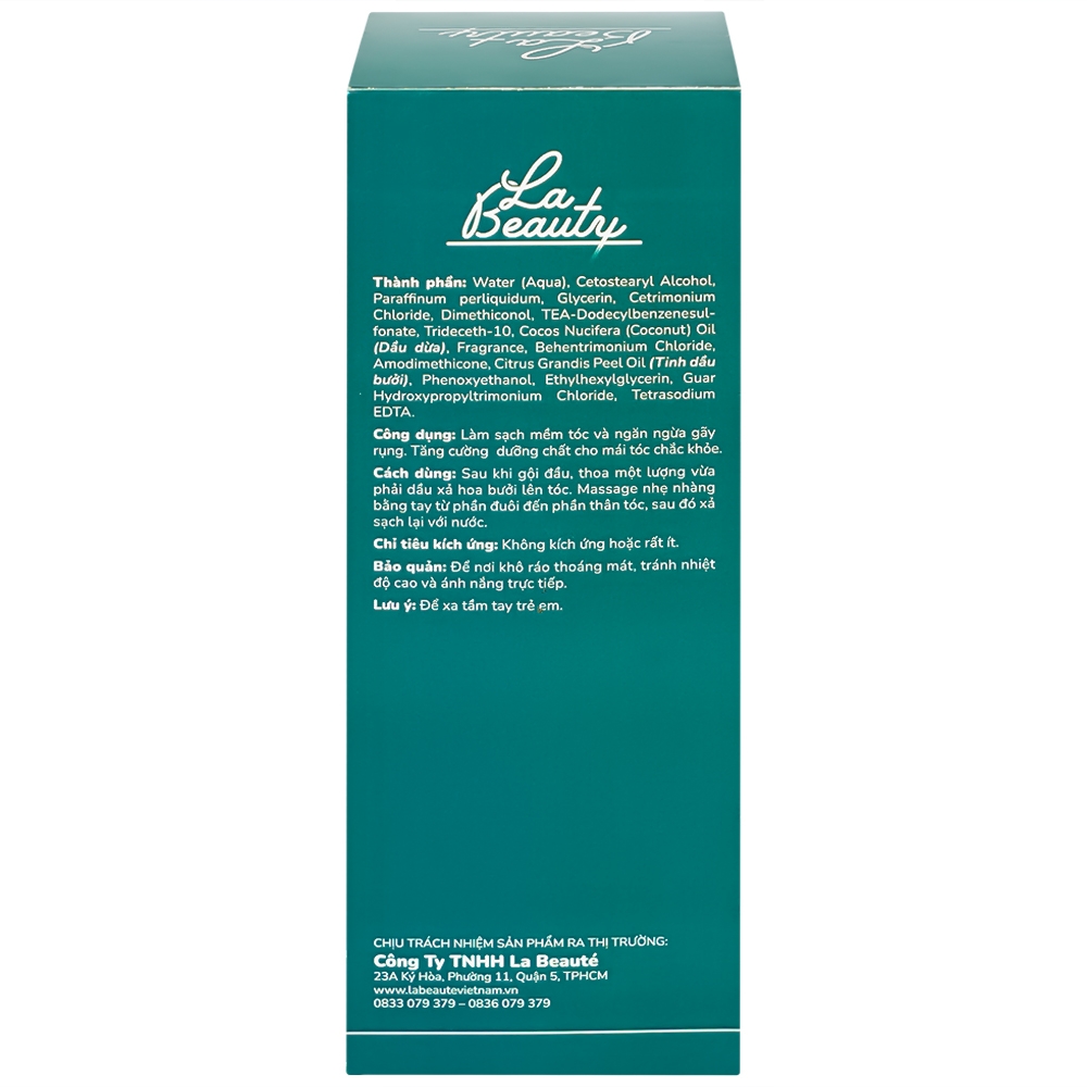 Hình ảnh Dầu xả hoa bưởi La Beauty ngăn ngừa gãy rụng, dưỡng tóc chắc khỏe (300ml)