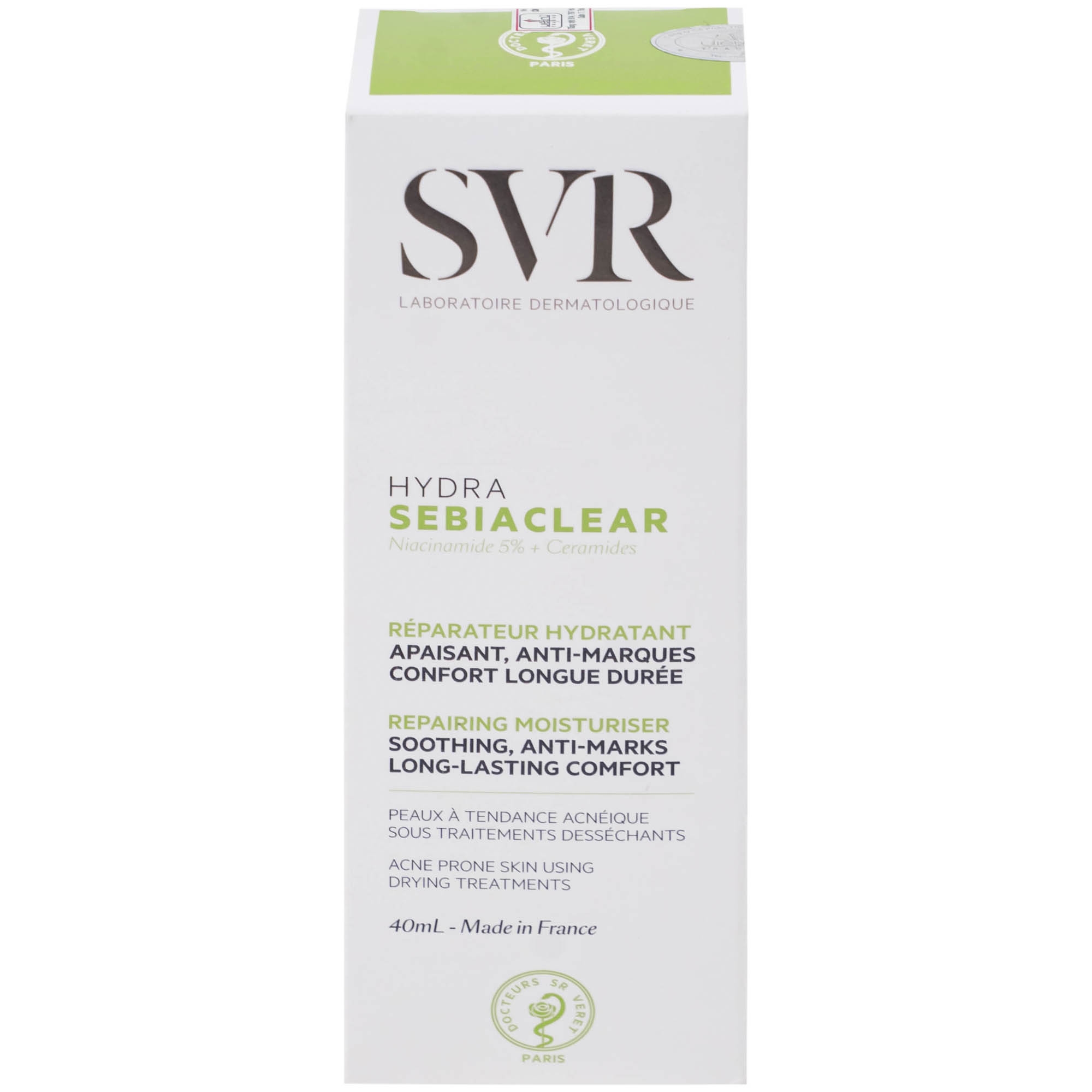 Hình ảnh Kem bôi SVR Sebiaclear Hydra dưỡng ẩm cho da dầu mụn (40ml)