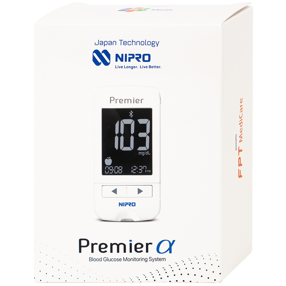 Hình ảnh Máy đo đường huyết Nipro Premier Alpha giúp đo đường huyết một cách an toàn, nhanh chóng, chính xác