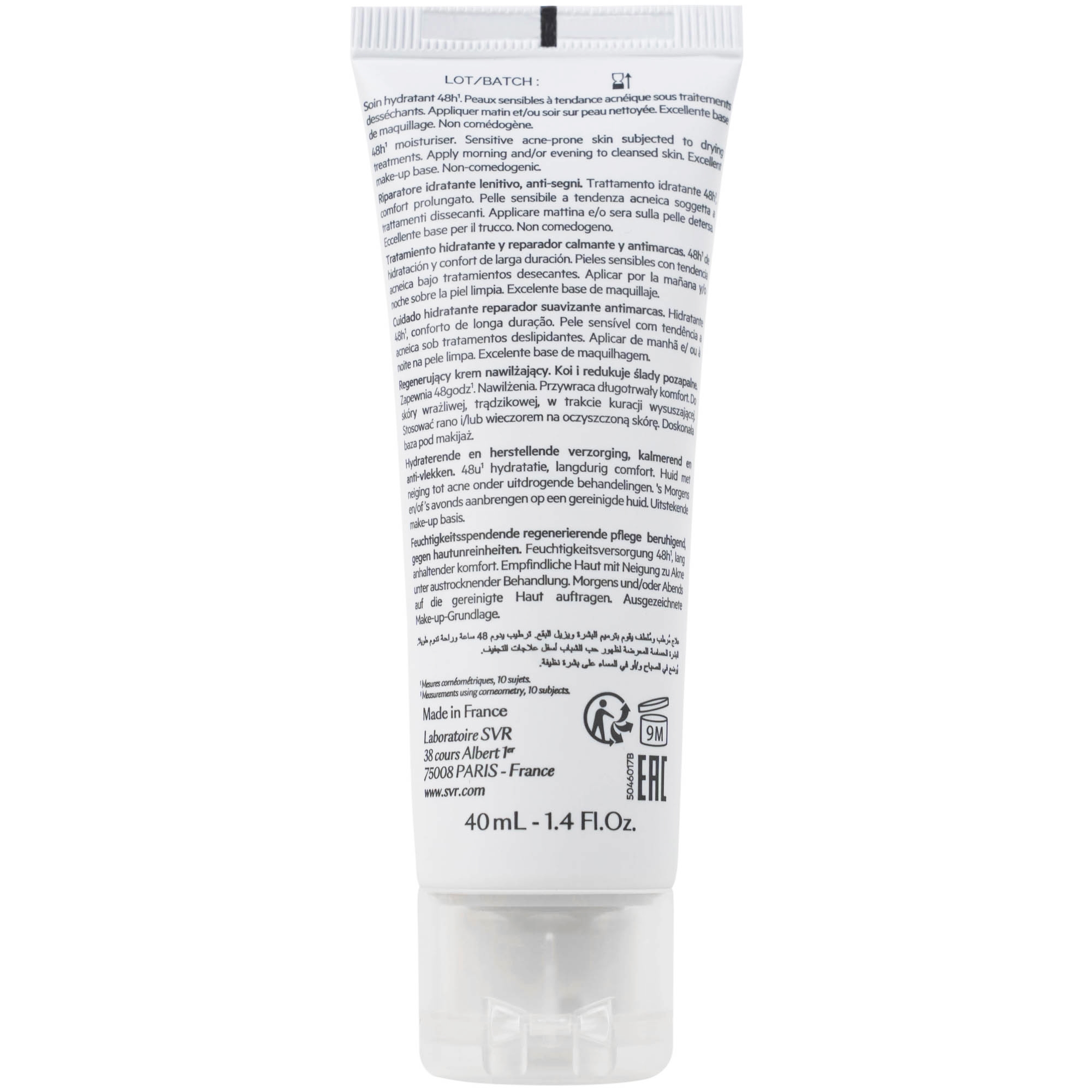 Hình ảnh Kem bôi SVR Sebiaclear Hydra dưỡng ẩm cho da dầu mụn (40ml)