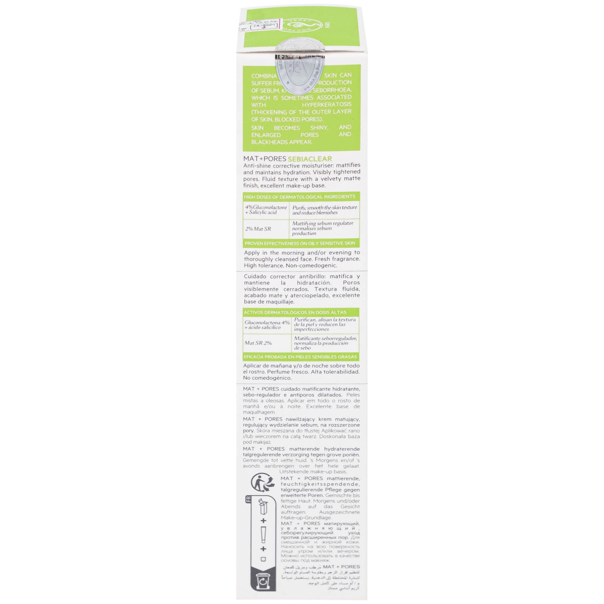 Hình ảnh Kem SVR Sebiaclear Mat And Pores điều hòa bã nhờn, dưỡng ẩm, thu nhỏ lỗ chân lông (40ml)