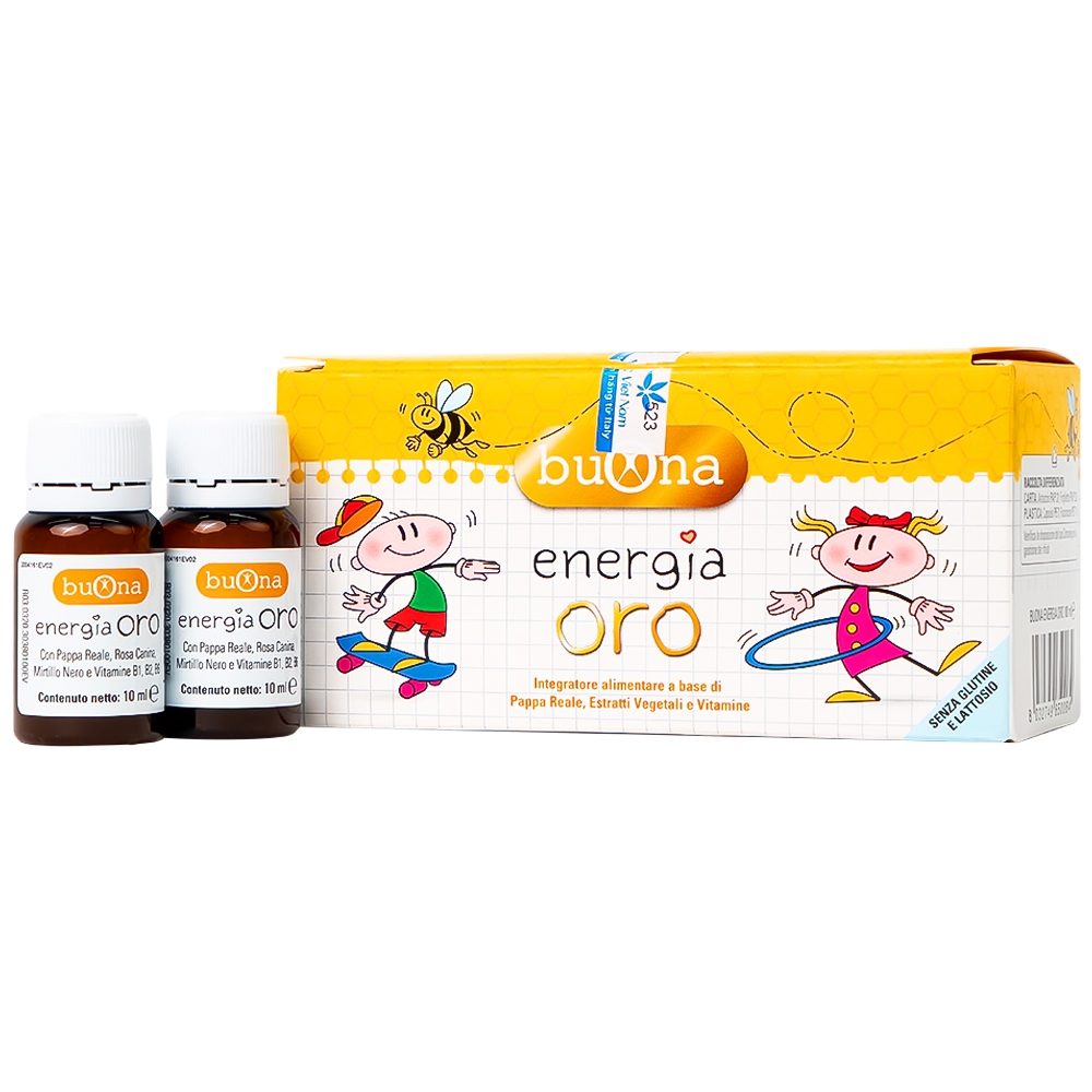 Hình ảnh Dung dịch Bouna Energia Oro hỗ trợ bồi bổ sức khỏe, giúp tăng cường thể lực (10 lọ x 10ml)