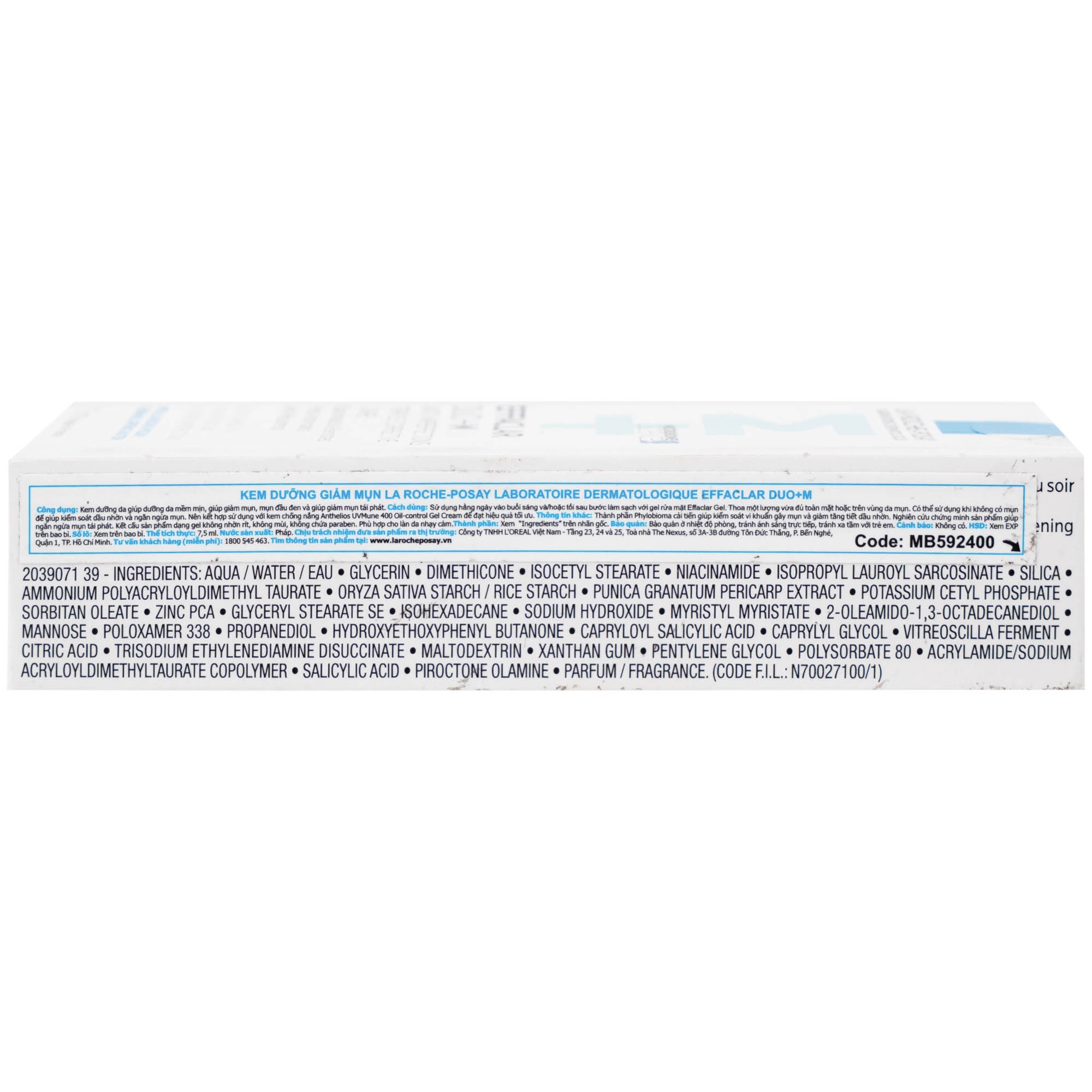 Hình ảnh Kem bôi La Roche-Posay Effaclar Duo+M hỗ trợ giảm mụn (7.5ml)