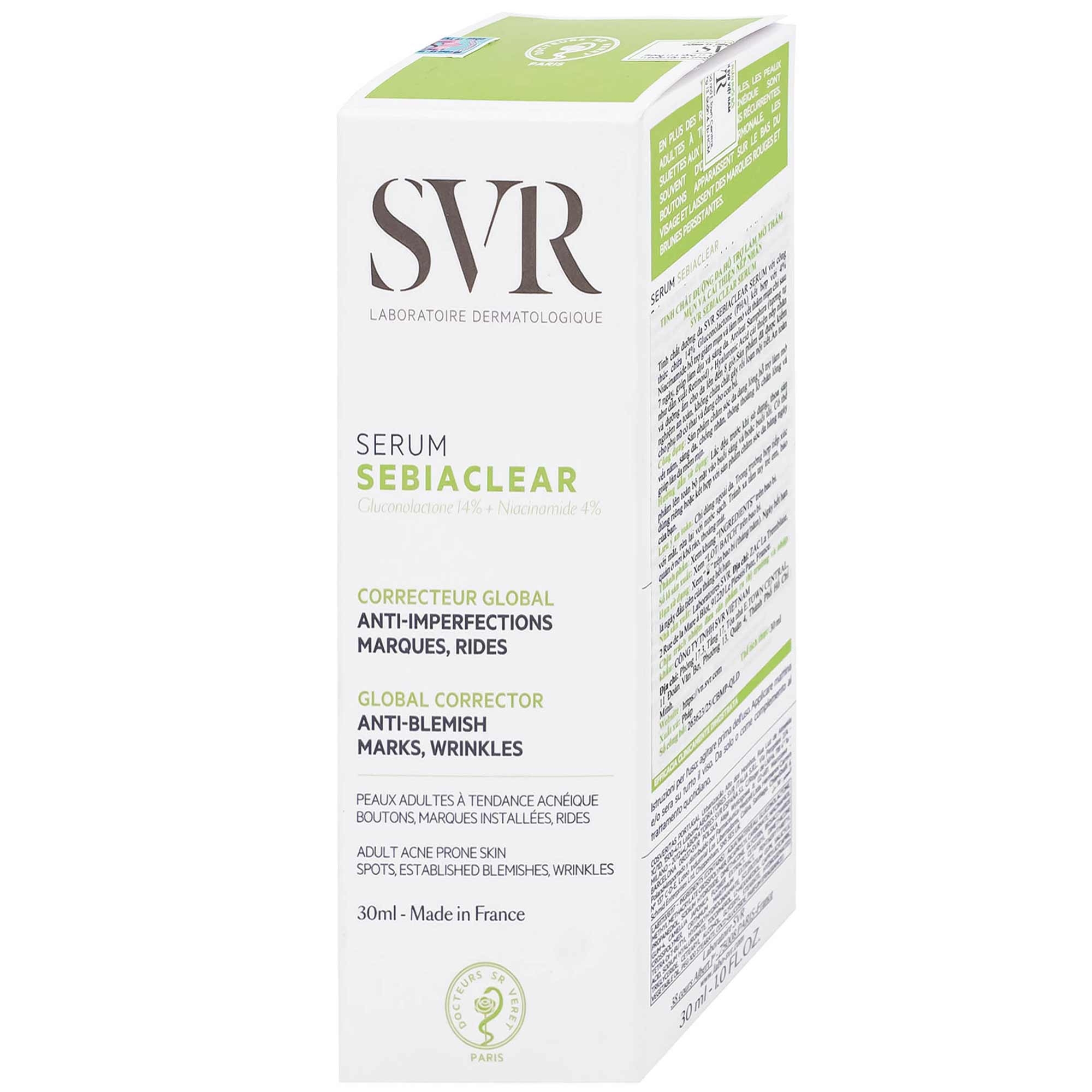Hình ảnh Tinh chất SVR Sebiaclear Serum giảm mụn mờ thâm, làm mịn da (30ml)