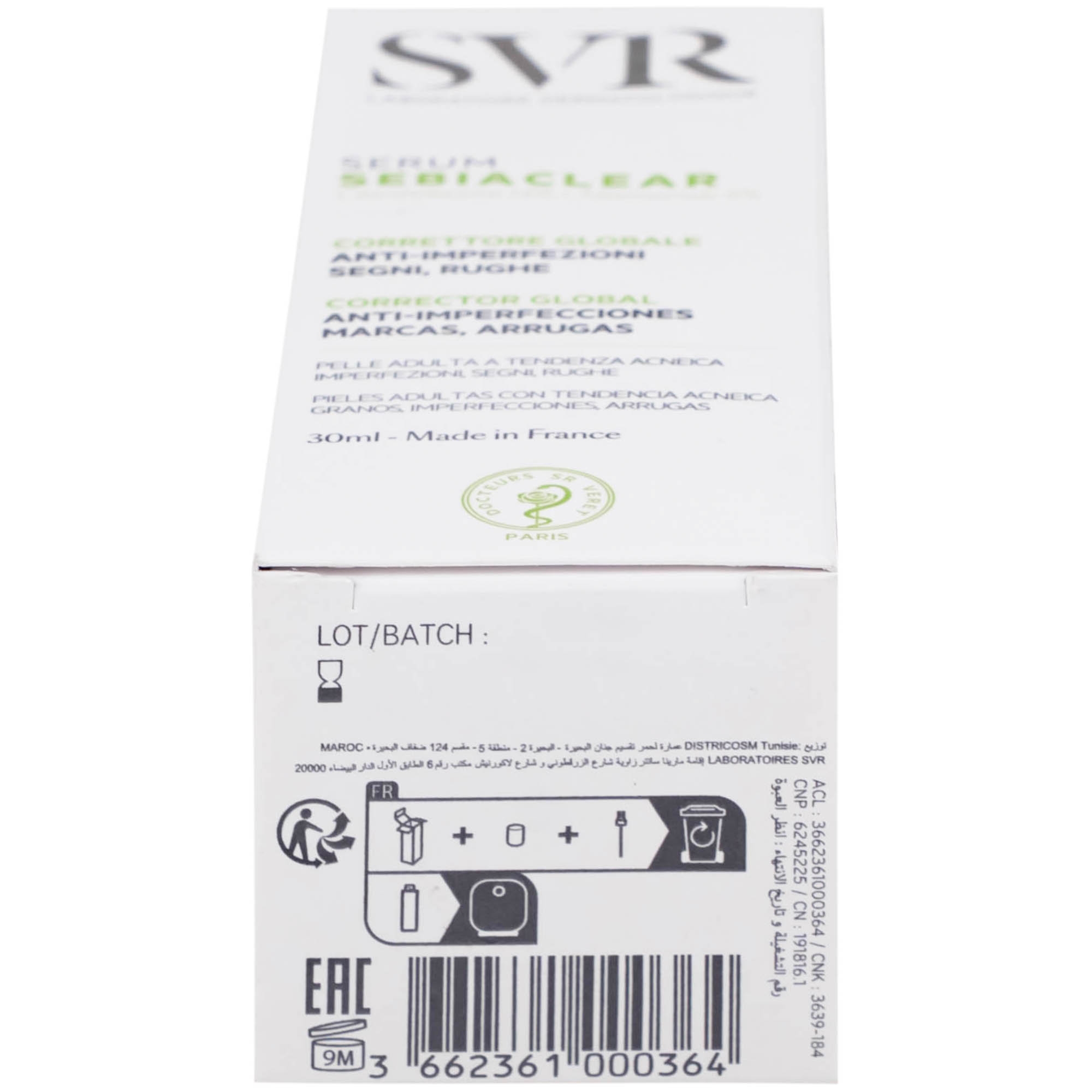 Hình ảnh Tinh chất SVR Sebiaclear Serum giảm mụn mờ thâm, làm mịn da (30ml)