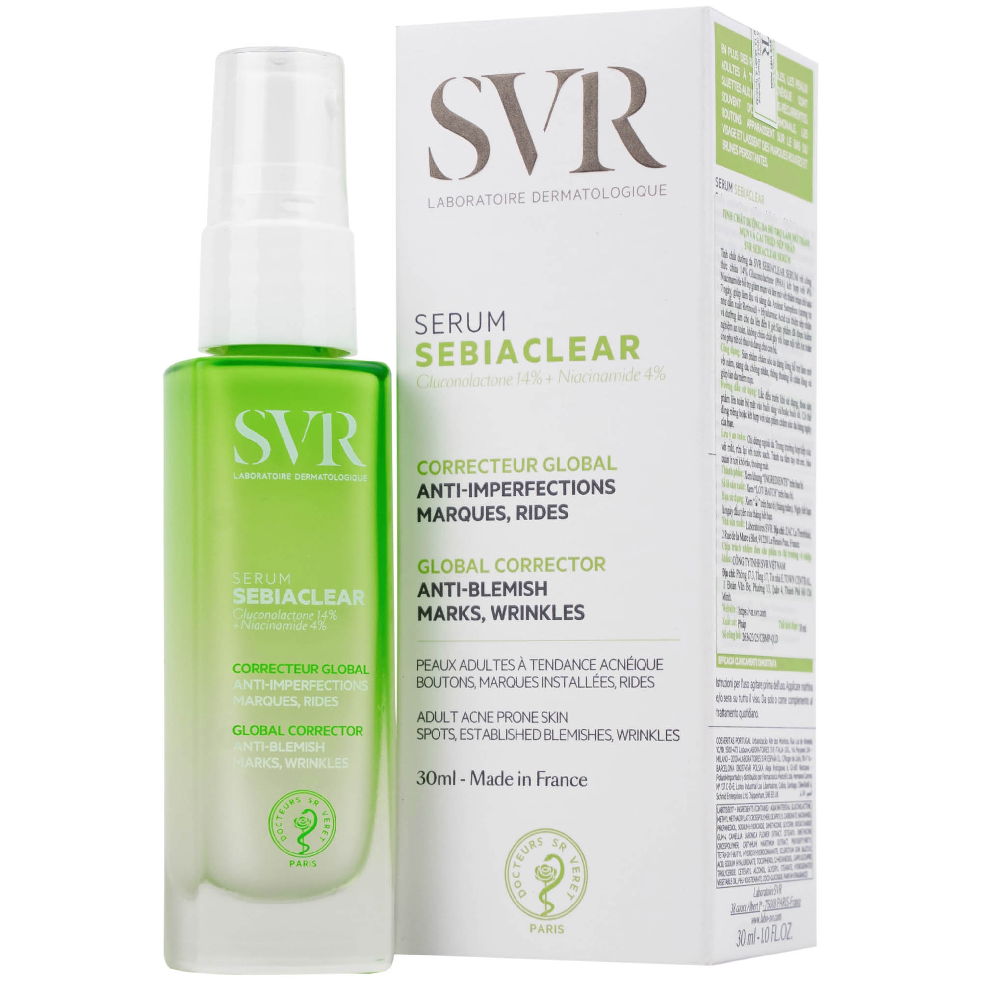 Hình ảnh Tinh chất SVR Sebiaclear Serum giảm mụn mờ thâm, làm mịn da (30ml)