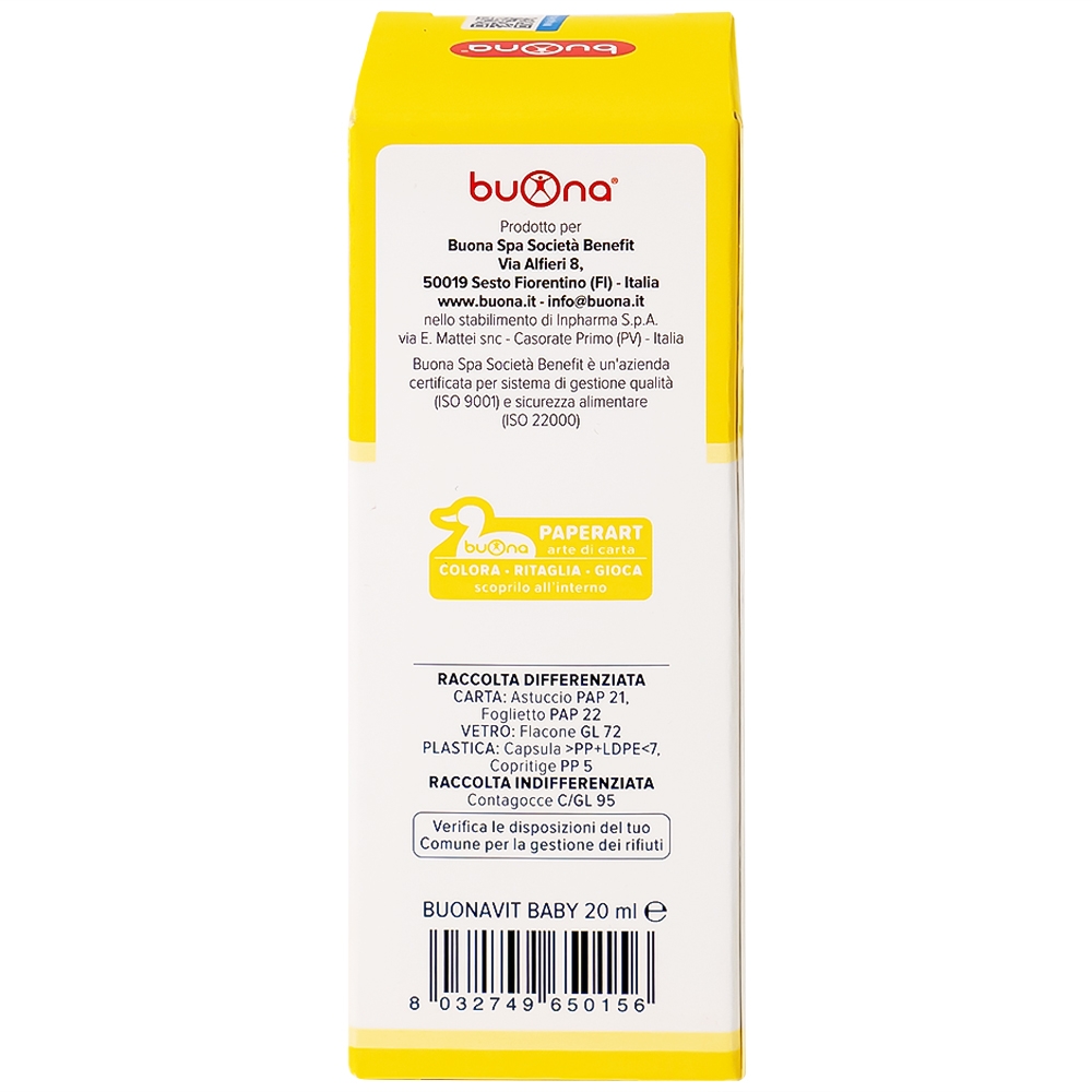 Hình ảnh Thực phẩm bảo vệ sức khỏe Bounavit Baby bổ sung vitamin cho trẻ (20ml)