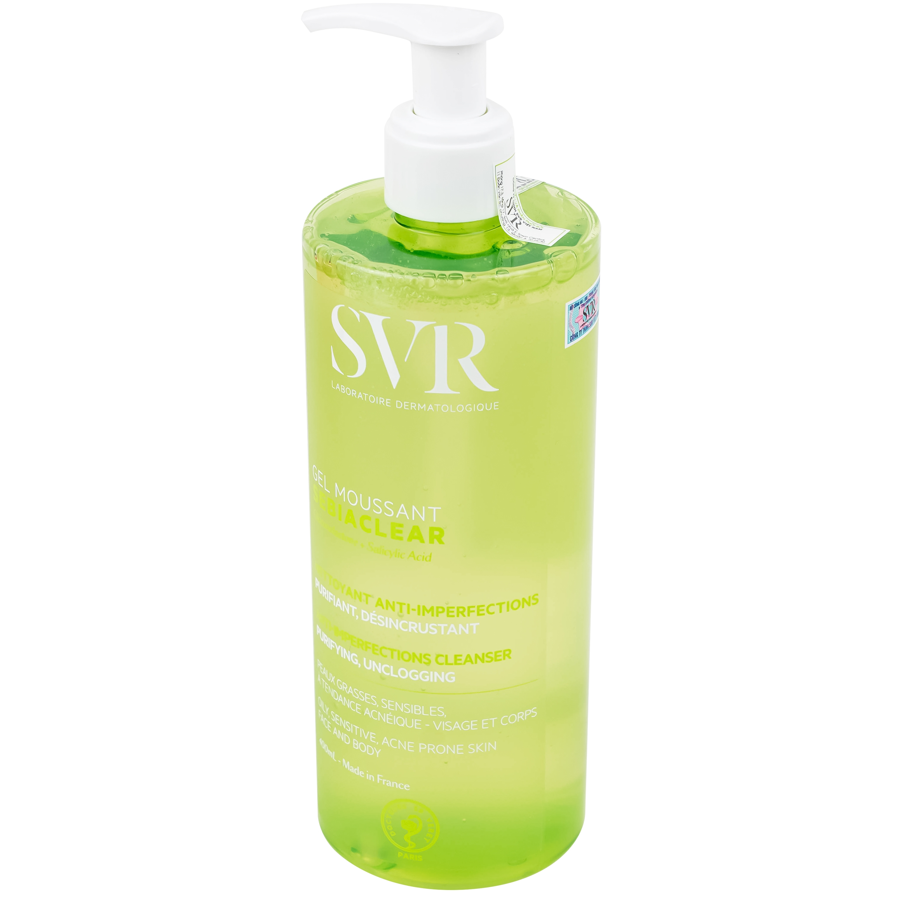 Hình ảnh Gel rửa mặt SVR Sebiaclear Moussant làm sạch và giảm dầu cho da dầu (400ml)