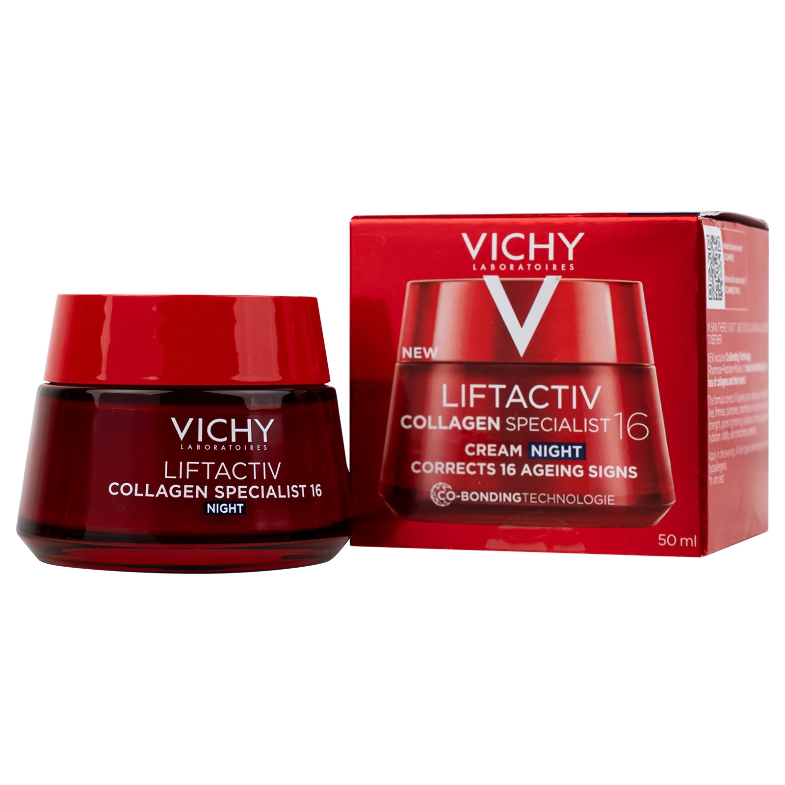 Hình ảnh Kem bôi Vichy Liftactiv Collagen Specialist Night dưỡng sáng, ngừa lão hóa (50ml)