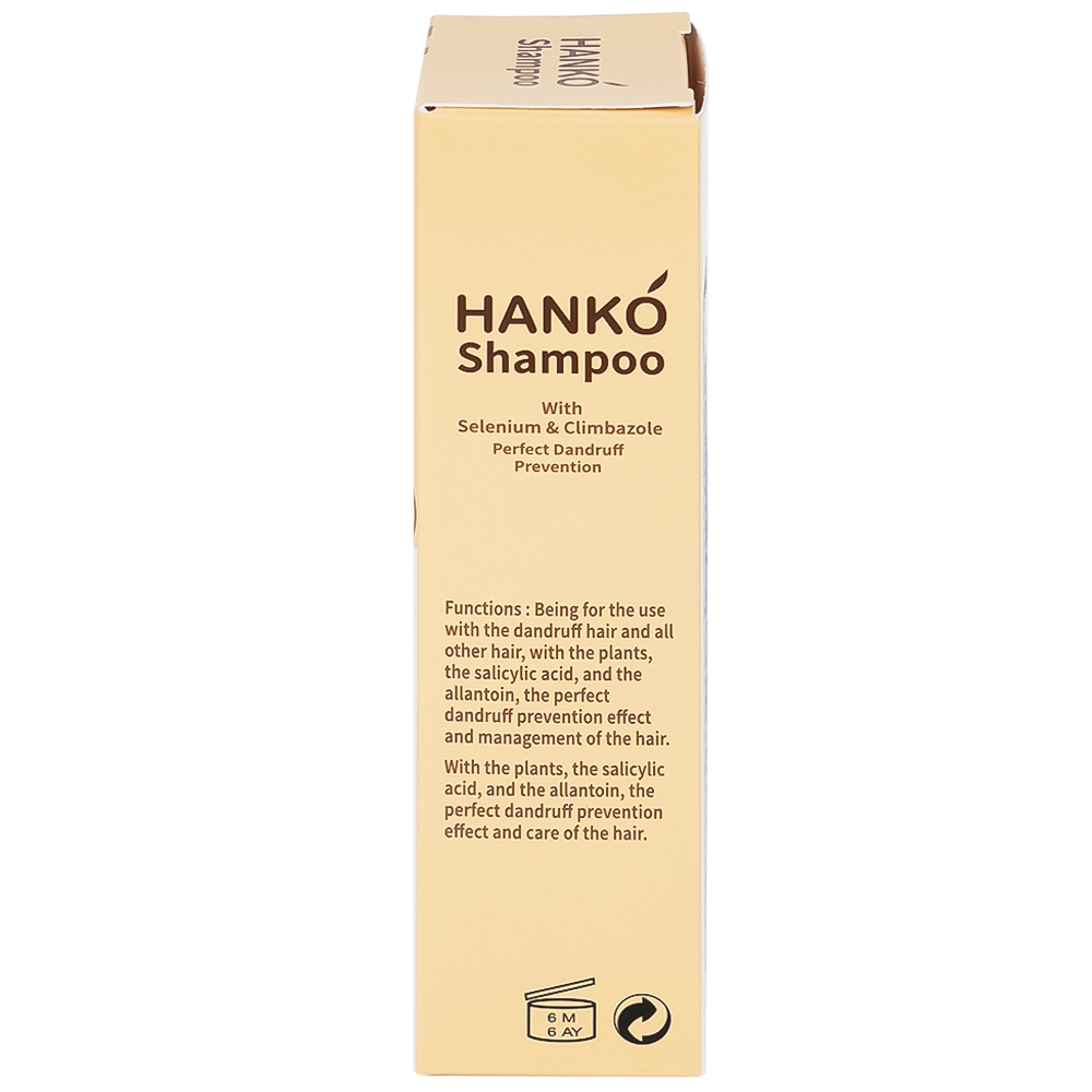 Hình ảnh Dầu gội Hanko Shampoo giúp loại bỏ gàu, nấm, ngứa (100ml)