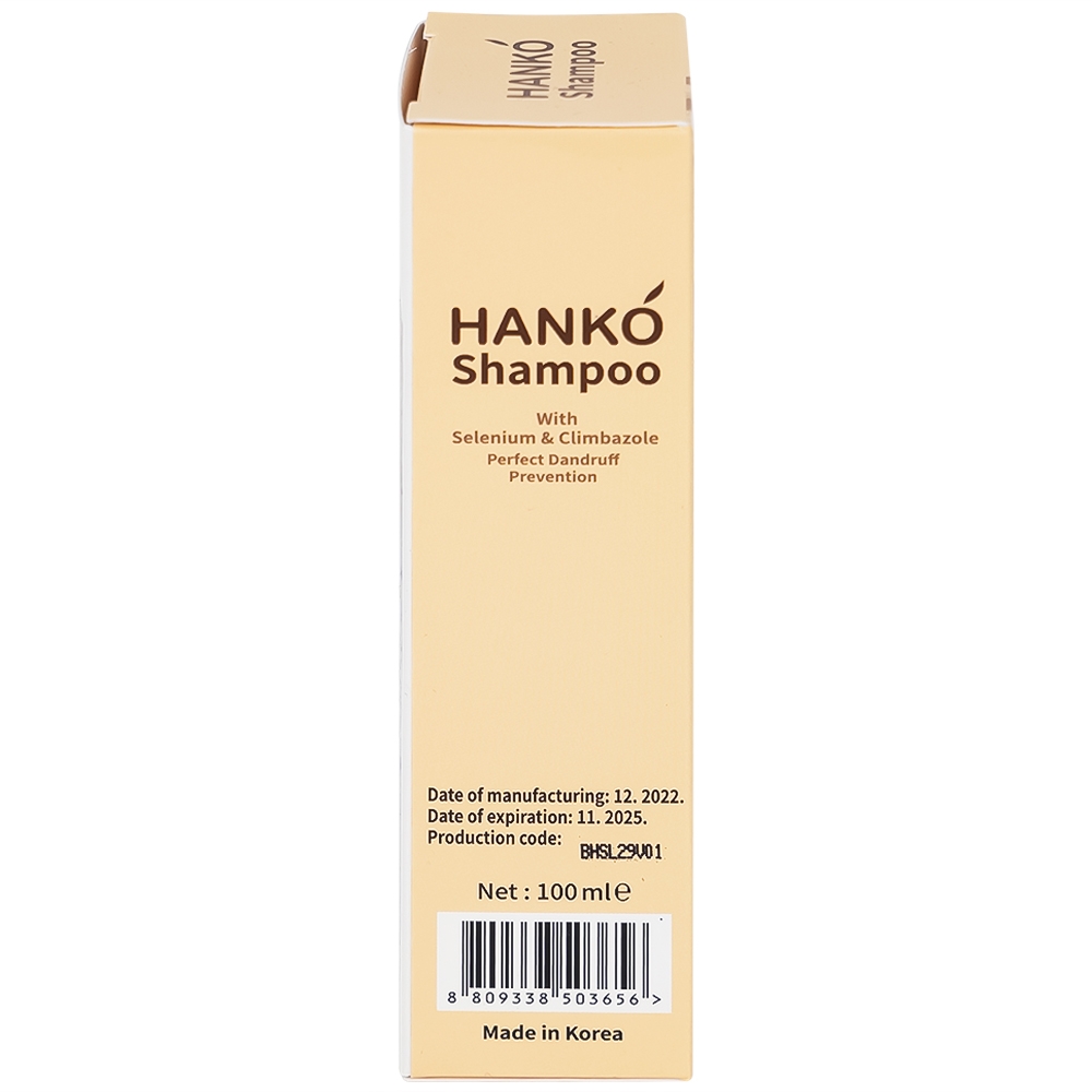 Hình ảnh Dầu gội Hanko Shampoo giúp loại bỏ gàu, nấm, ngứa (100ml)