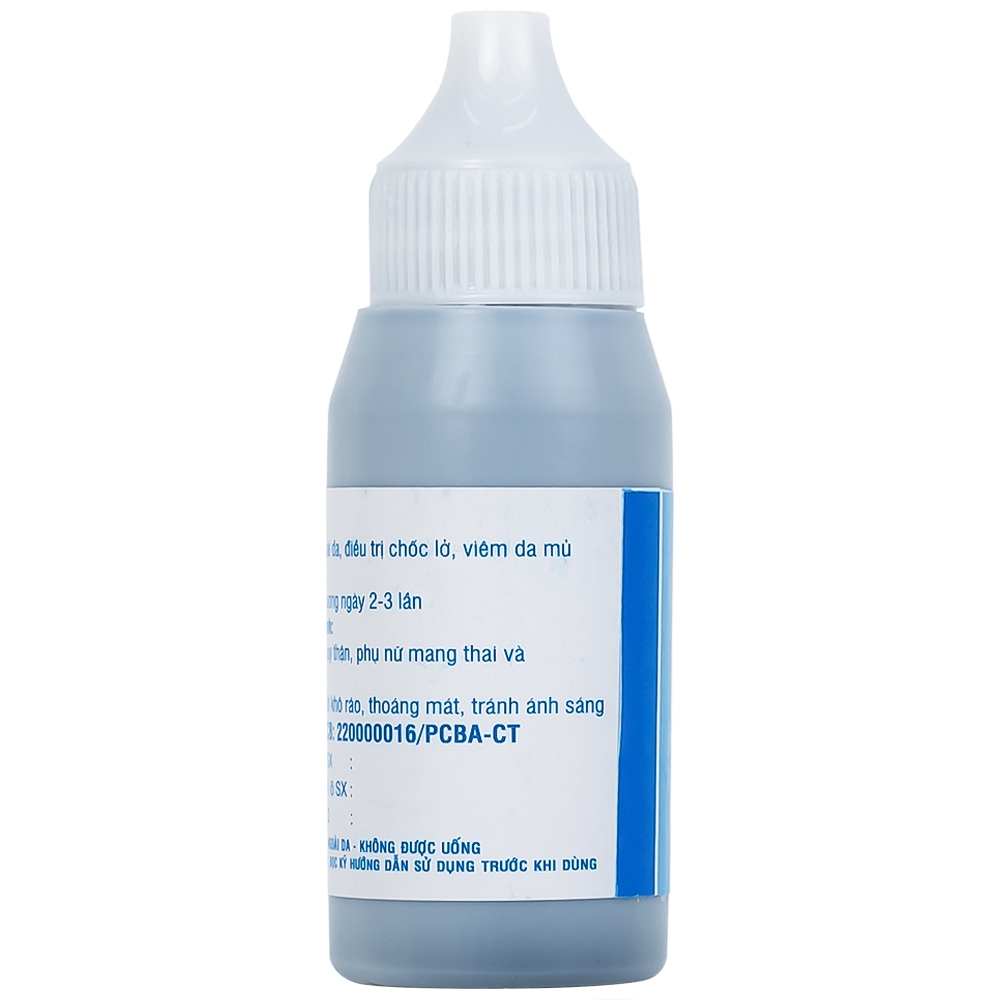 Hình ảnh Dung dịch sát khuẩn xanh Methylen 1% Phương Nam dùng sát trùng ngoài da, điều trị chốc lở, viêm da (20ml)