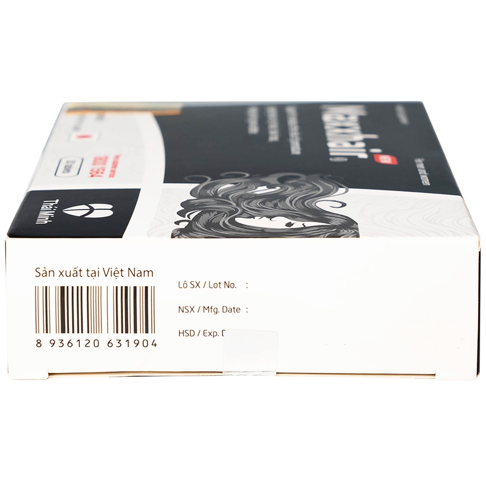 Hình ảnh Viên uống Maxxhair New Thái Minh hỗ trợ tóc mọc chắc khỏe và giảm nguy cơ rụng tóc (3 vỉ x 10 viên)