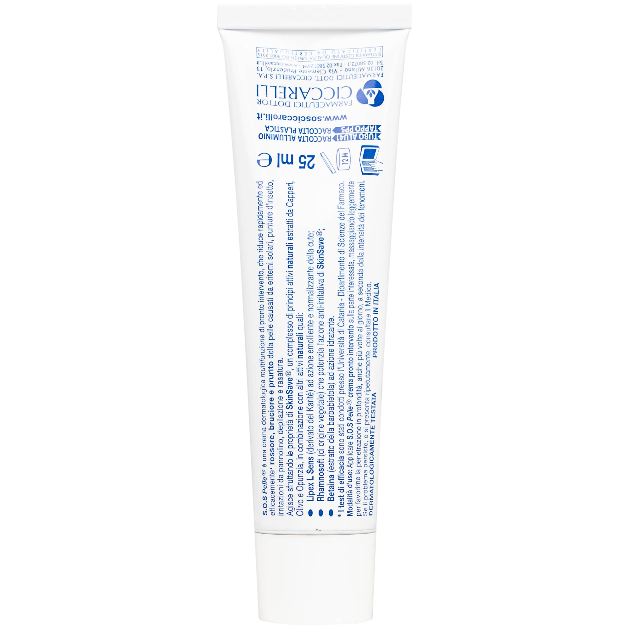 Hình ảnh Kem bôi dịu da, giảm kích ứng Dr.Ciccarelli S.O.S Pelle Skin Rescue Cream hộp 25ml