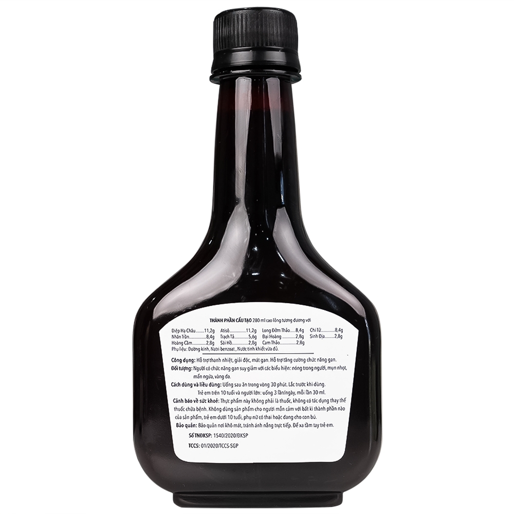 Hình ảnh Cao lỏng Long Đởm Giải Độc Gan Bình Đông 280ml hỗ trợ thanh nhiệt, mát gan 