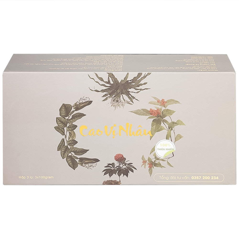 Hình ảnh Cao Vị Nhân 100g Đại Phú hỗ trợ cho phụ nữ mắc u xơ, u nang lành tính (3 lọ)