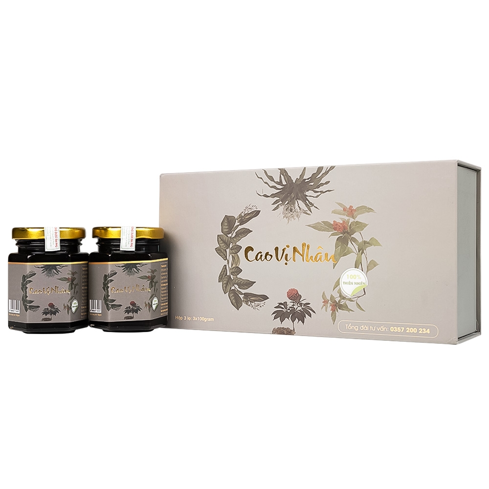 Hình ảnh Cao Vị Nhân 100g Đại Phú hỗ trợ cho phụ nữ mắc u xơ, u nang lành tính (3 lọ)