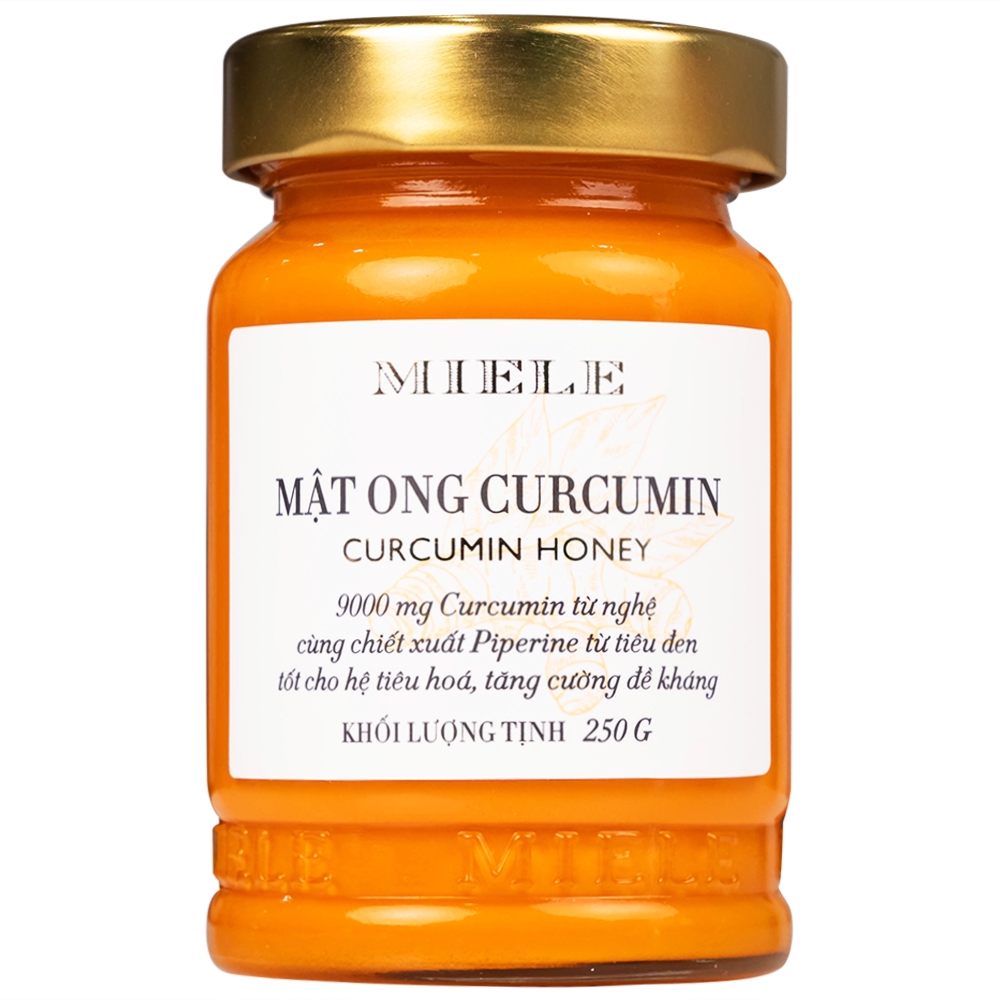 Hình ảnh Mật ong curcumin Miele 250g tốt cho hệ tiêu hóa, hỗ trợ tăng cường đề kháng