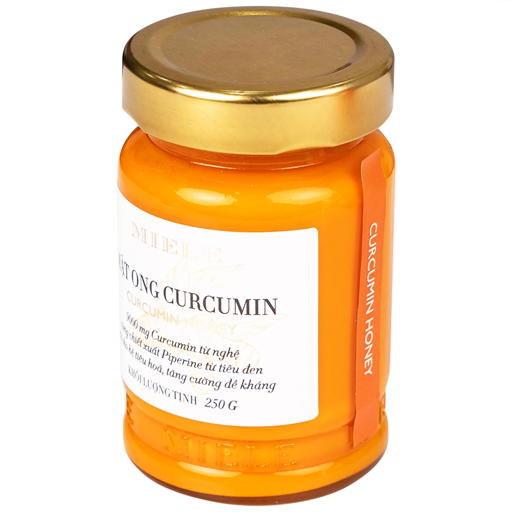Hình ảnh Mật ong curcumin Miele 250g tốt cho hệ tiêu hóa, hỗ trợ tăng cường đề kháng