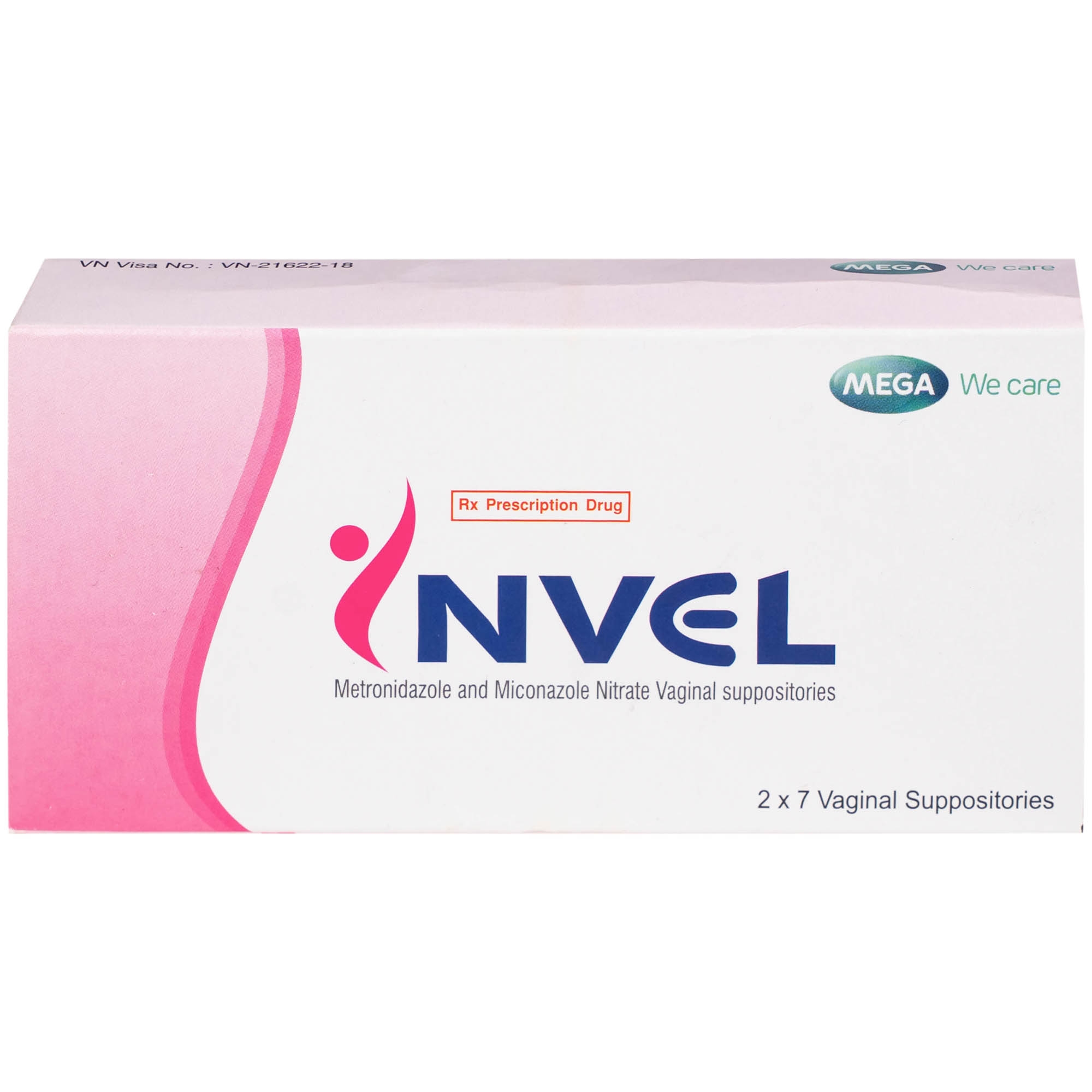 Hình ảnh Thuốc Invel Mega điều trị viêm âm đạo do nấm, vi khuẩn hoặc trichomonas (2 vỉ x 7 viên)