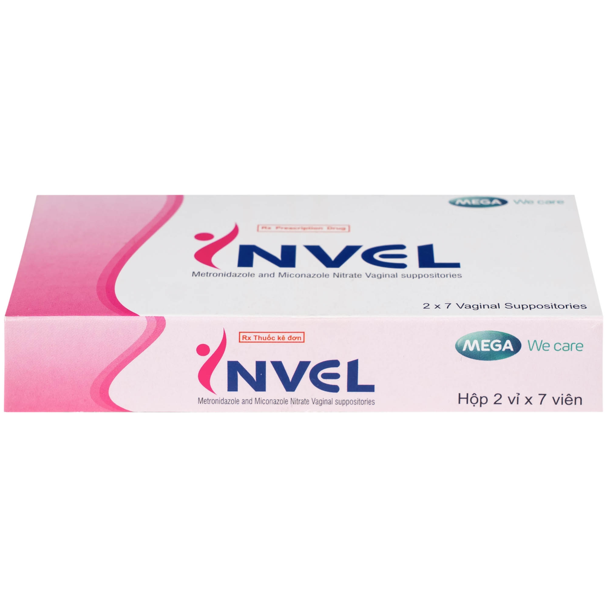 Hình ảnh Thuốc Invel Mega điều trị viêm âm đạo do nấm, vi khuẩn hoặc trichomonas (2 vỉ x 7 viên)